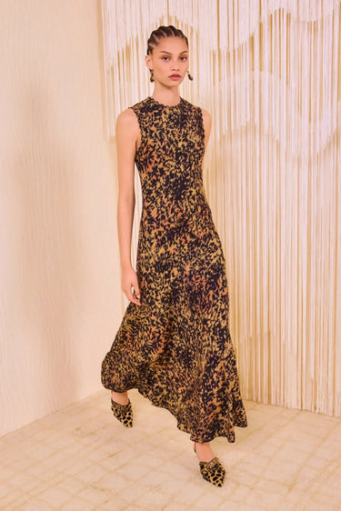 Clea Sleeveless Bias Midi Dress-Dresses-Ulla Johnson-Debs Boutique